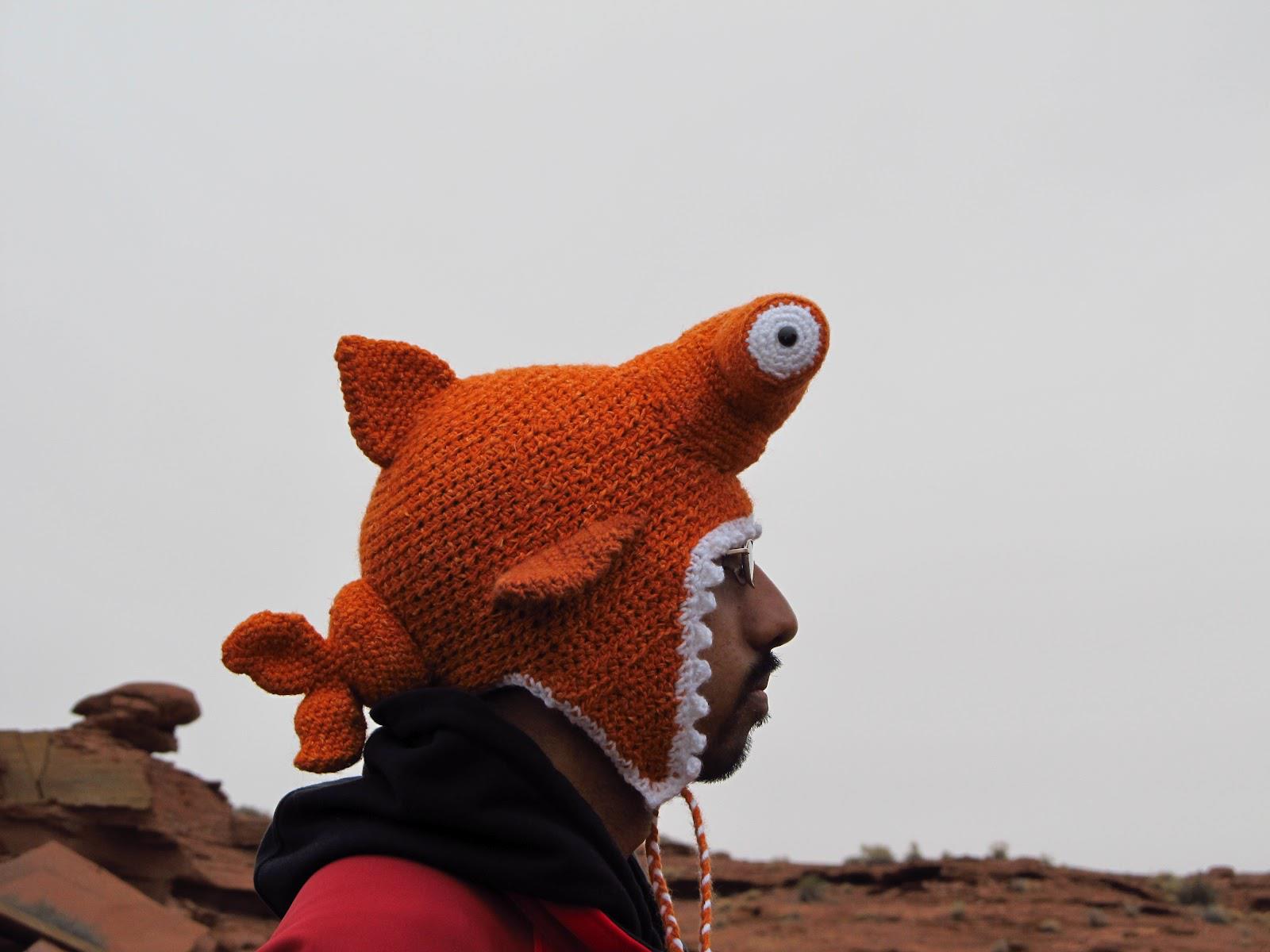 Arijit with shark hat